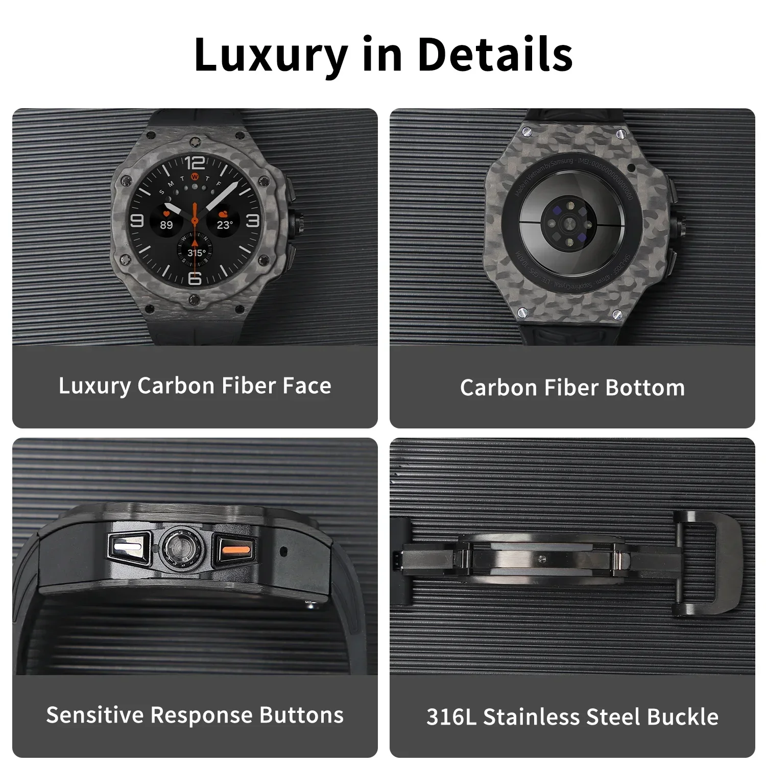 Luxury Modification Kit for Sa - огляд і ціна Garmin Smartwatch Accessories