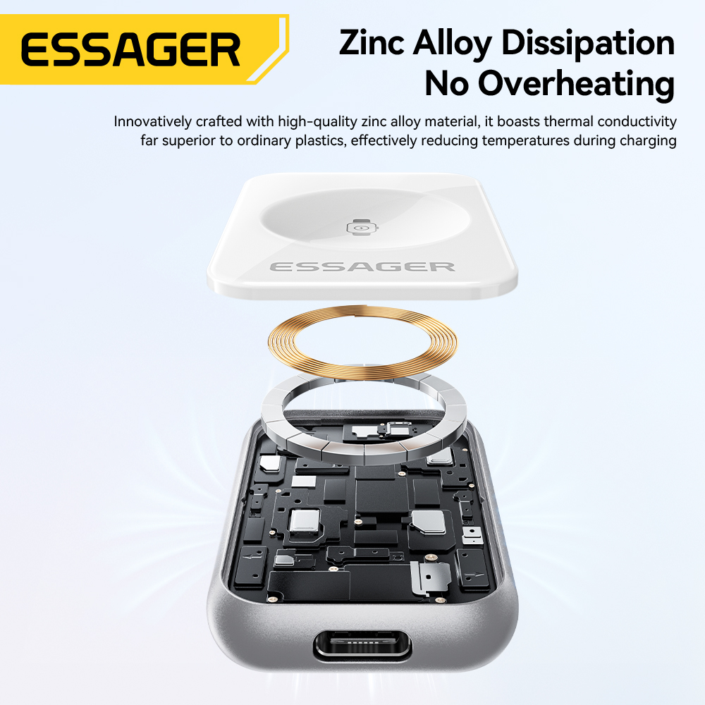 Essager 5W Magnetic Wireless C - огляд і ціна Watch Charger Cable