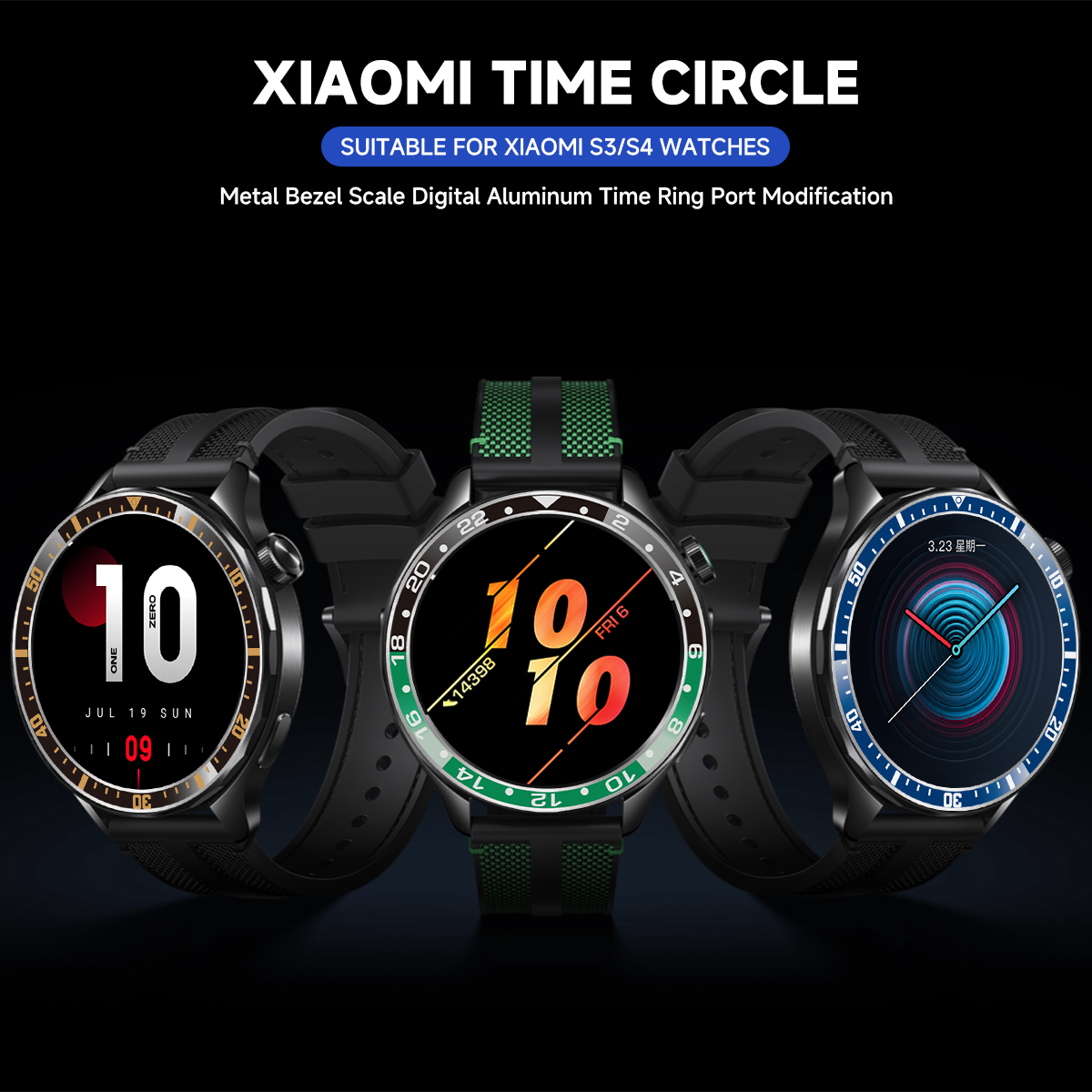 Steel Bezel Rings For Xiaomi W - огляд і ціна Xiaomi Smartwatch S4 Accessories