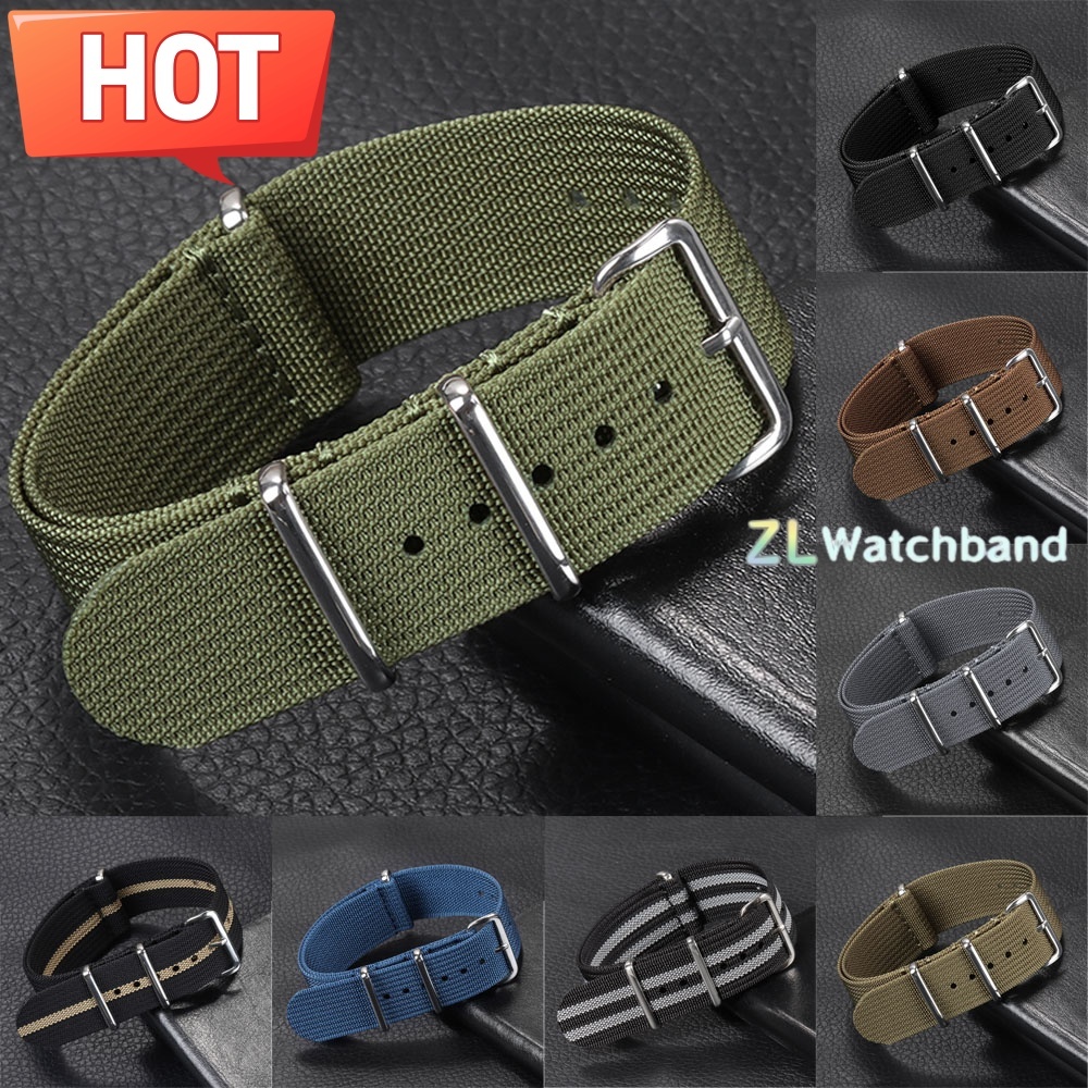 New Ribbed Nylon Watchband 18m - огляд і ціна Nylon Nato Strap