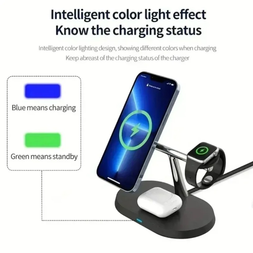 3 In 1 Opansten Magnetic Wirel - огляд і ціна Watch Charger Cable