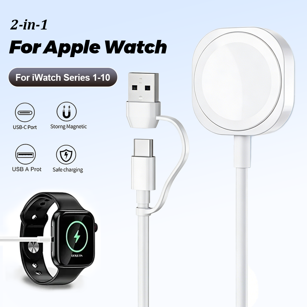 2 in 1 Magnetic Wireless USB A - огляд і ціна Watch Charger Cable