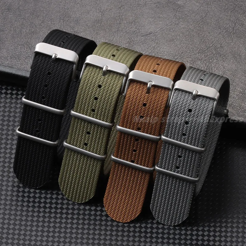 Ribbed Nylon Watch Strap 18mm  - огляд і ціна Nylon Nato Strap