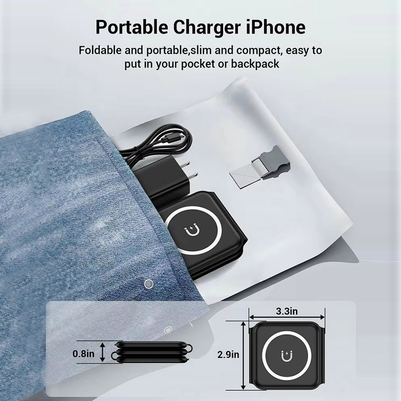 3-in-1 Magnetic Folding Wirele - огляд і ціна Watch Charger Cable