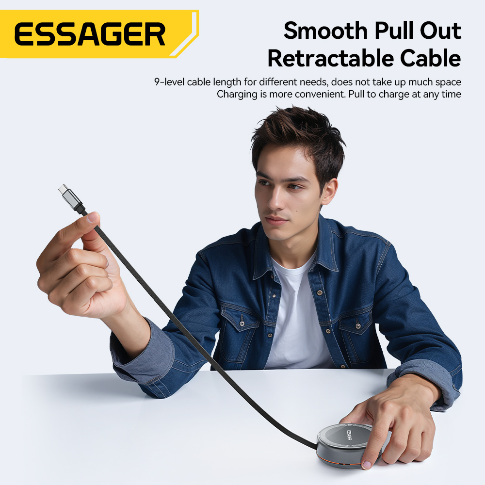 Essager 15W 3 in 1 Magnetic Wi - огляд і ціна Watch Charger Cable