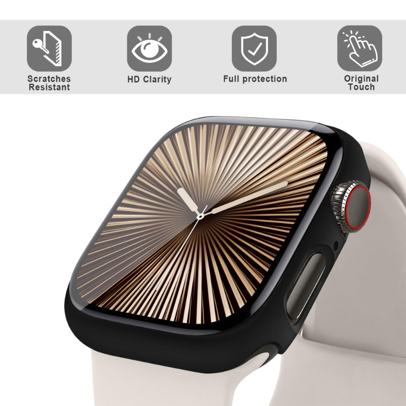 2PCS Tempered Glass+Case For A - огляд і ціна Smartwatch Case